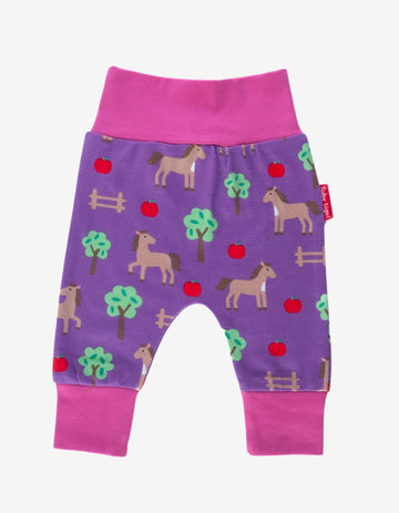 Premium Organic Kids Yoga Pants with Stretch, Comfort, and Pink Trim - Soft GOTS-Certified Cotton for Active Play by Toby Tiger at brixbailey.com