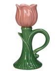 Tulip Glow Pink Candleholder- Set of 2