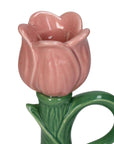 Tulip Glow Pink Candleholder- Set of 2