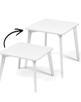 TULLA - Height-extendable Kids Table - White