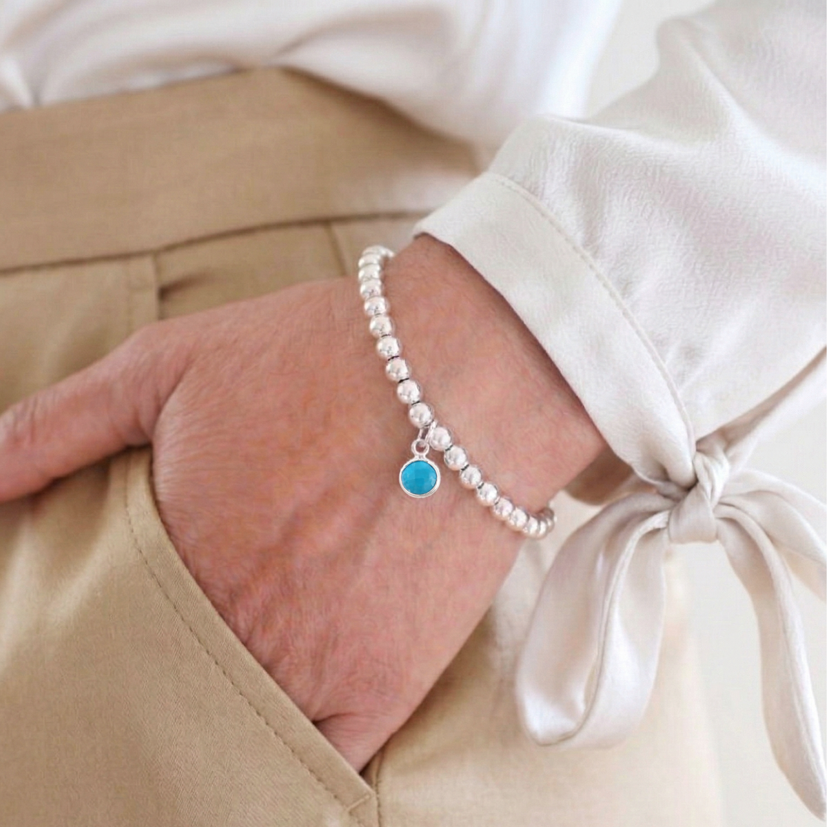 Turquoise December Birthstone Bracelet