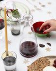A Crystal Table Carafe with Ovals Design