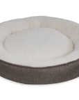 THE LINCOLN | LUXURY TWEED CALMING DONUT DOG BED