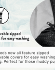 THE BALMORAL | LUXURY HERRINGBONE FLAT PILLOW DOG BED