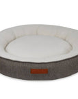 THE LINCOLN | LUXURY TWEED CALMING DONUT DOG BED