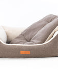 THE LINCOLN | LUXURY TWEED BOLSTER DOG BED