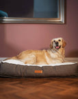 THE LINCOLN | LUXURY TWEED FLAT PILLOW DOG BED