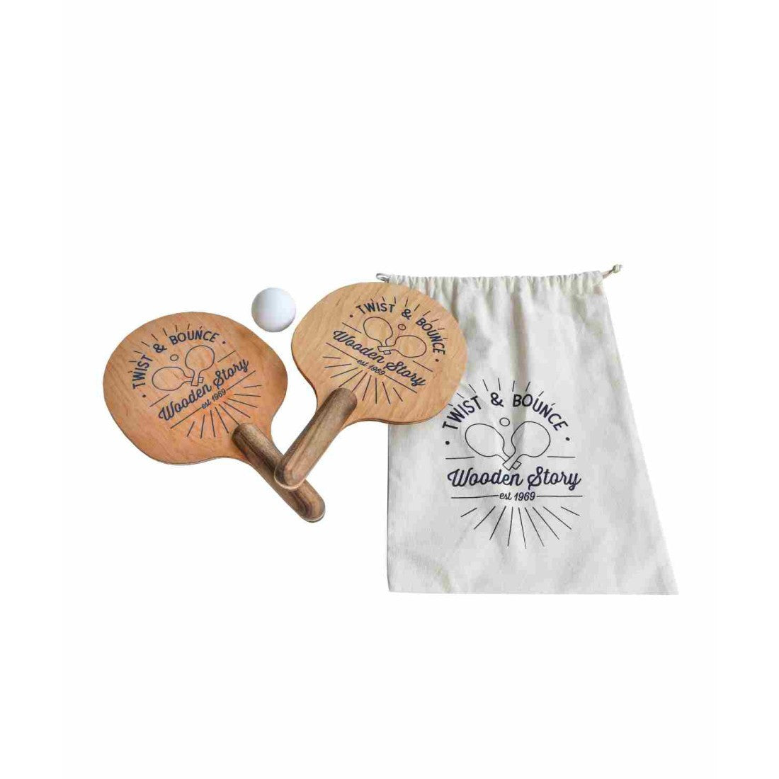 Twist and Bounce Wooden Toy Set - Enhance Motor Skills with Eco-Friendly Fun by Wooden Story at www.brixbailey.com