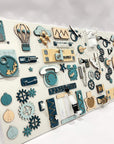 Two-piece wall activity panel (60×80 + 60×39 cm)
