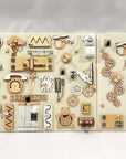 Two-piece wall activity panel (60×80 + 60×39 cm)