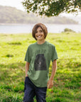 Adorable Black Chow Chow Children's T-Shirt – Cute Dog-Themed Kids' Tee