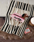Ultra Soft Funky Cute Hot Dog Stripe Throw Blanket - Warm Thick Animal Print-2