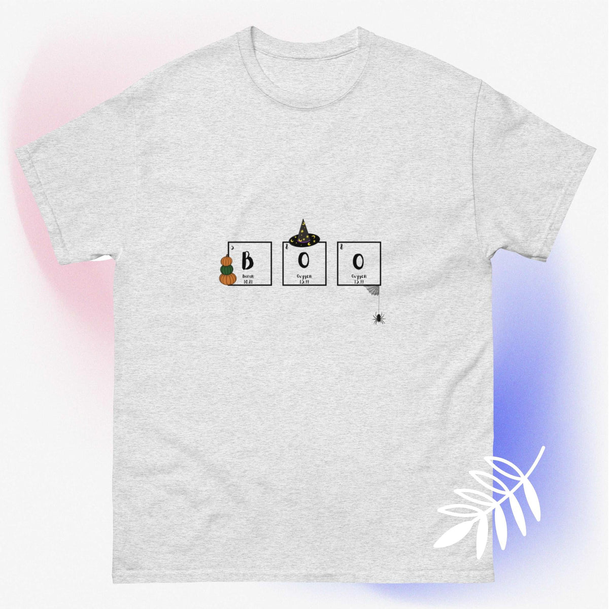 BOO science periodic table Halloween unisex T-shirt