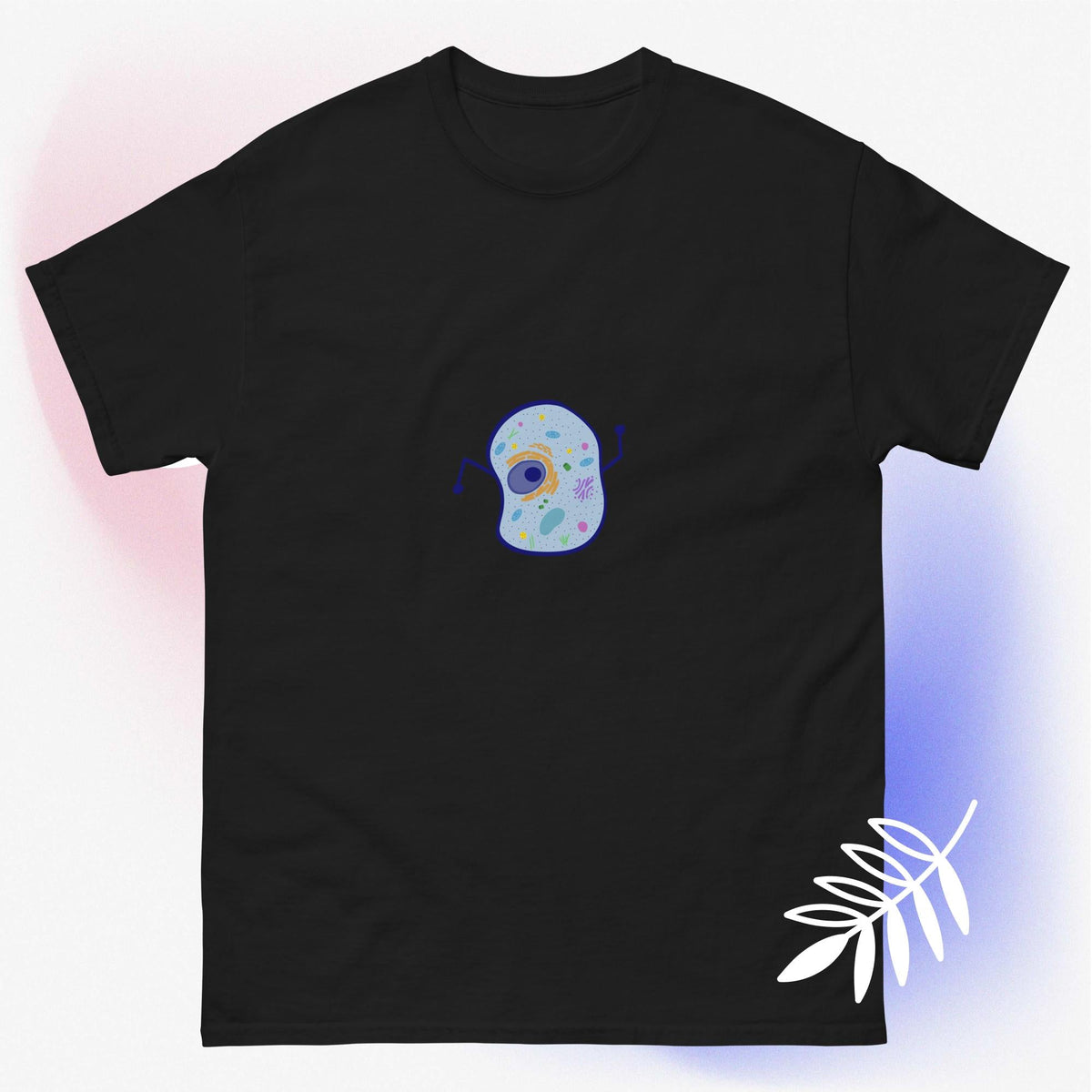 Blue science biology cell graphic design unisex t-shirt