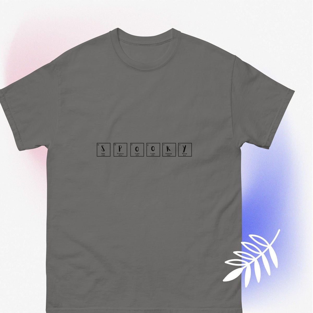 SPOOKY science periodic table unisex graphic Halloween T-shirt