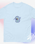Blue science biology cell graphic design unisex t-shirt