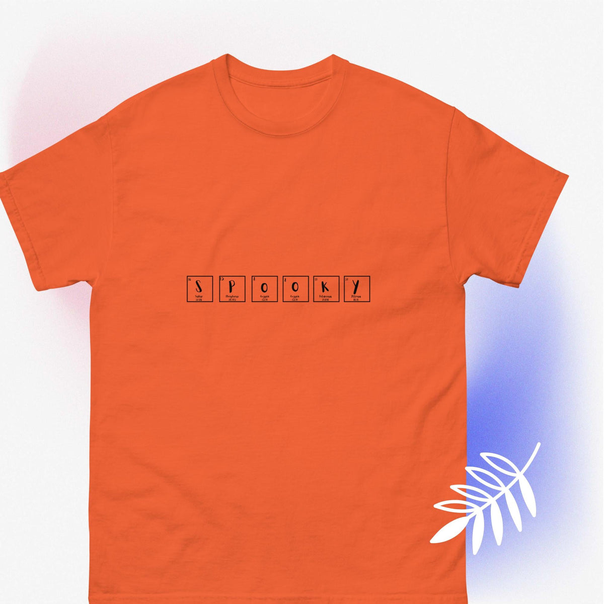 SPOOKY science periodic table unisex graphic Halloween T-shirt