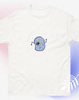 Blue science biology cell graphic design unisex t-shirt