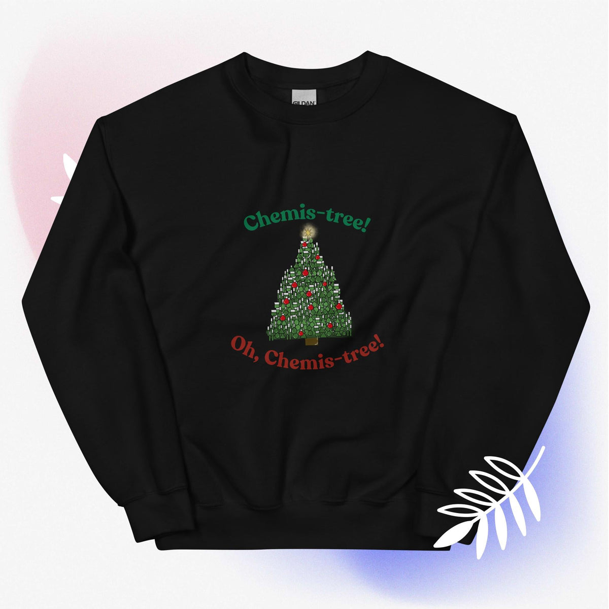 Chemis-tree chemistry Christmas sweatshirt
