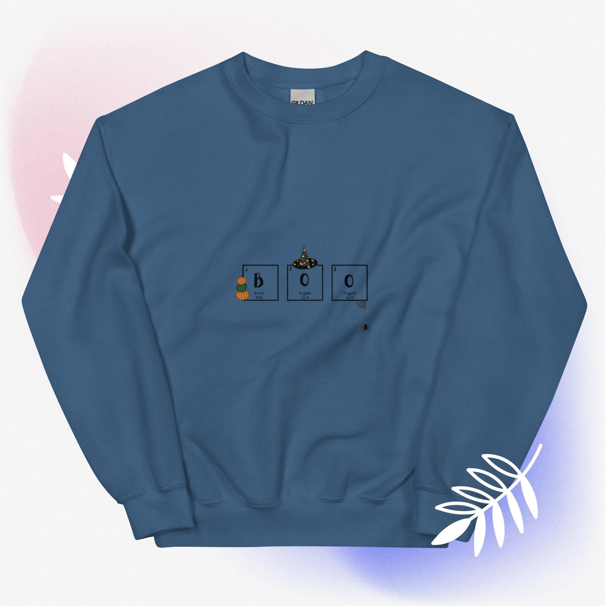 BOO periodic table science Halloween sweatshirt