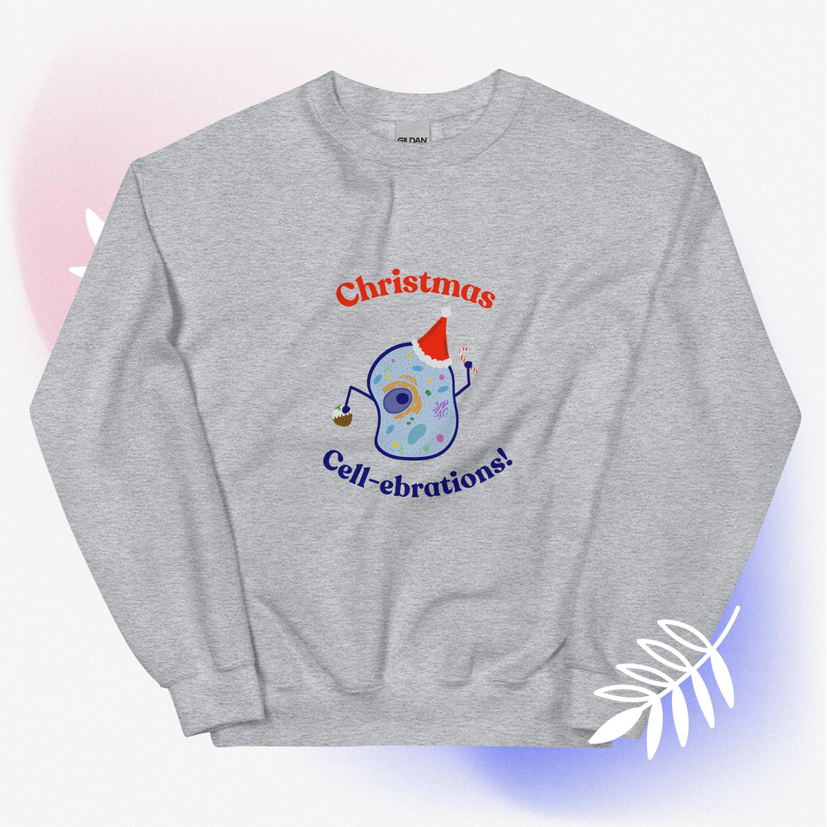 Christmas cell-ebrations biology science Christmas sweatshirt jumper