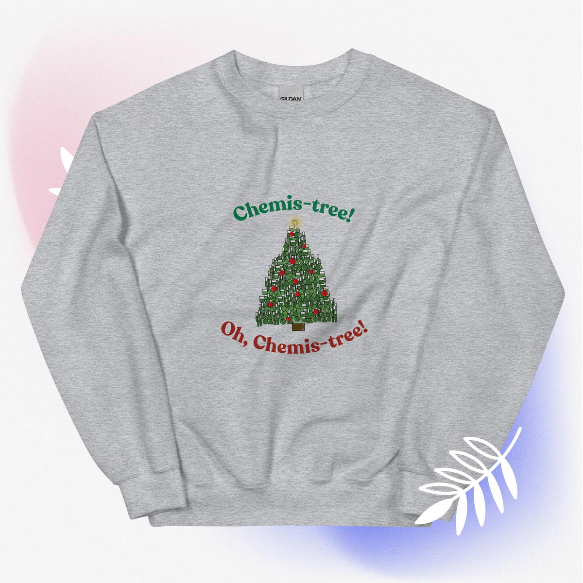 Chemis-tree chemistry Christmas sweatshirt