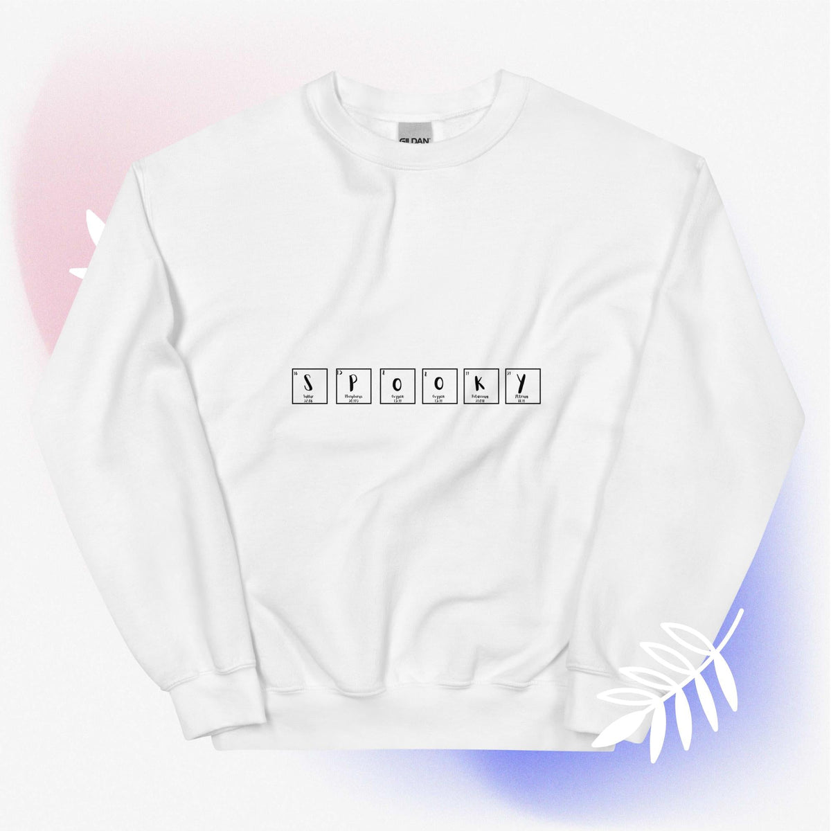 Spooky science periodic table Halloween sweatshirt jumper