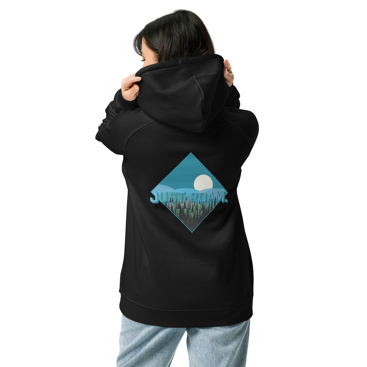 Just Roam. Seeker Organic Cotton Raglan Hoodie