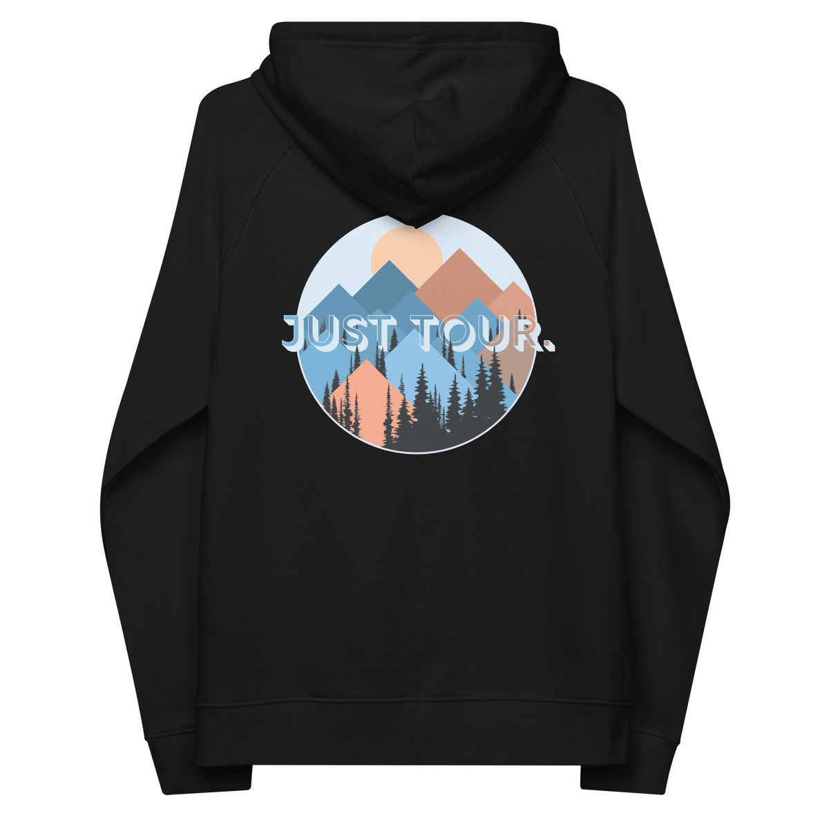 Just Tour. Seeker Organic Cotton Raglan Hoodie