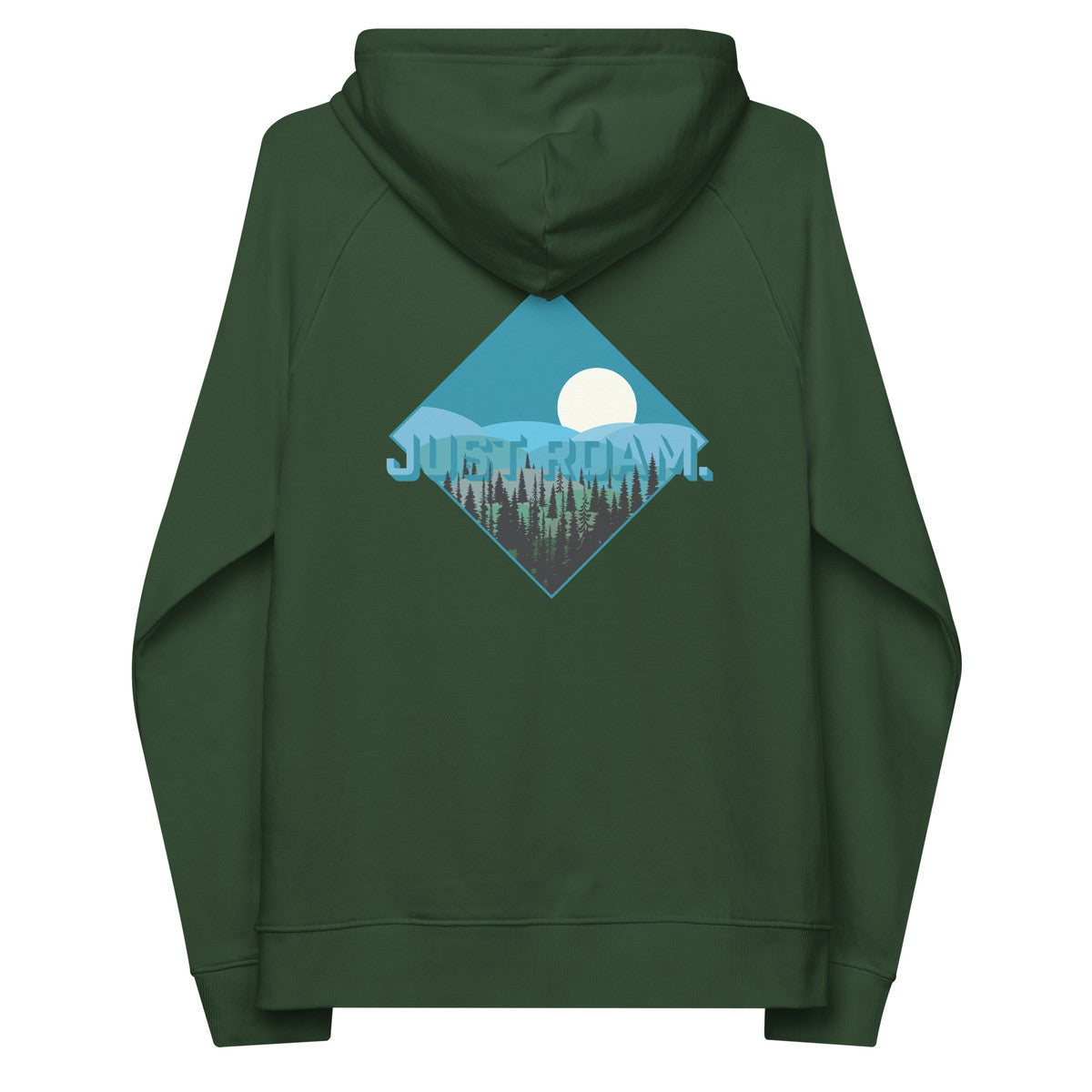 Just Roam. Seeker Organic Cotton Raglan Hoodie