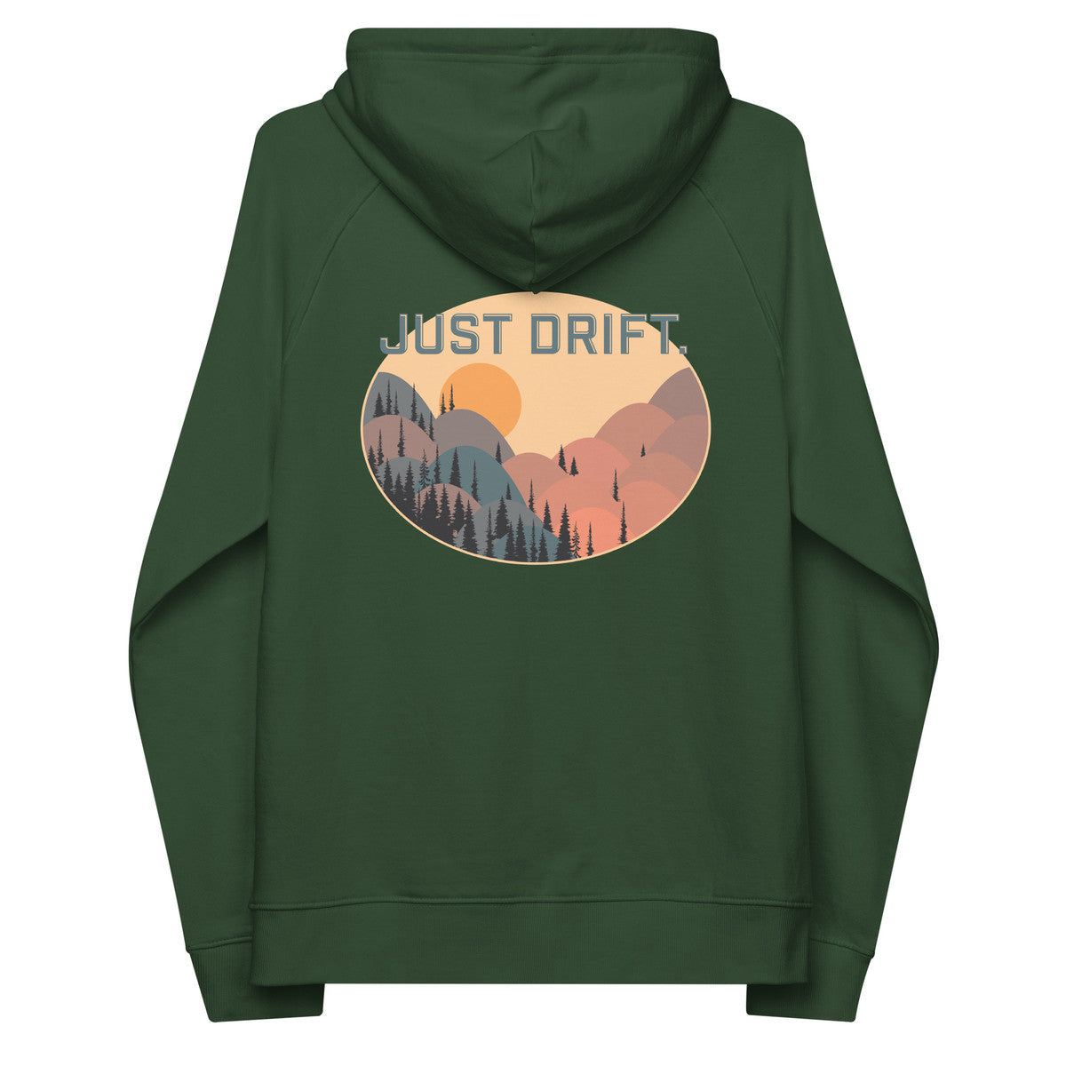 Just Drift. Seeker Organic Cotton Raglan Hoodie