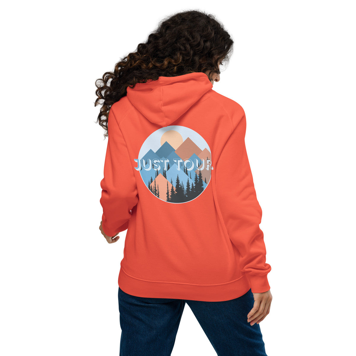 Just Tour. Seeker Organic Cotton Raglan Hoodie