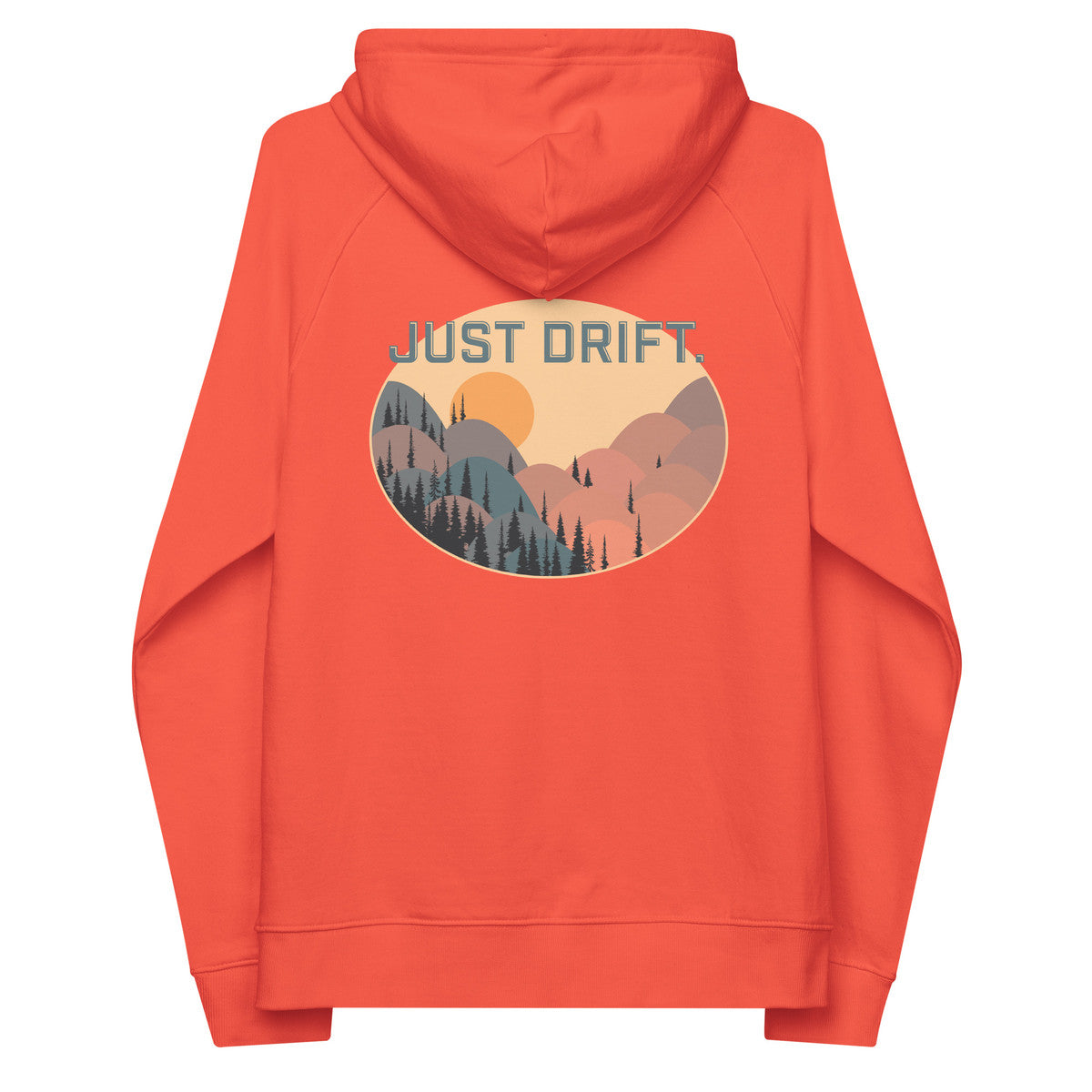 Just Drift. Seeker Organic Cotton Raglan Hoodie