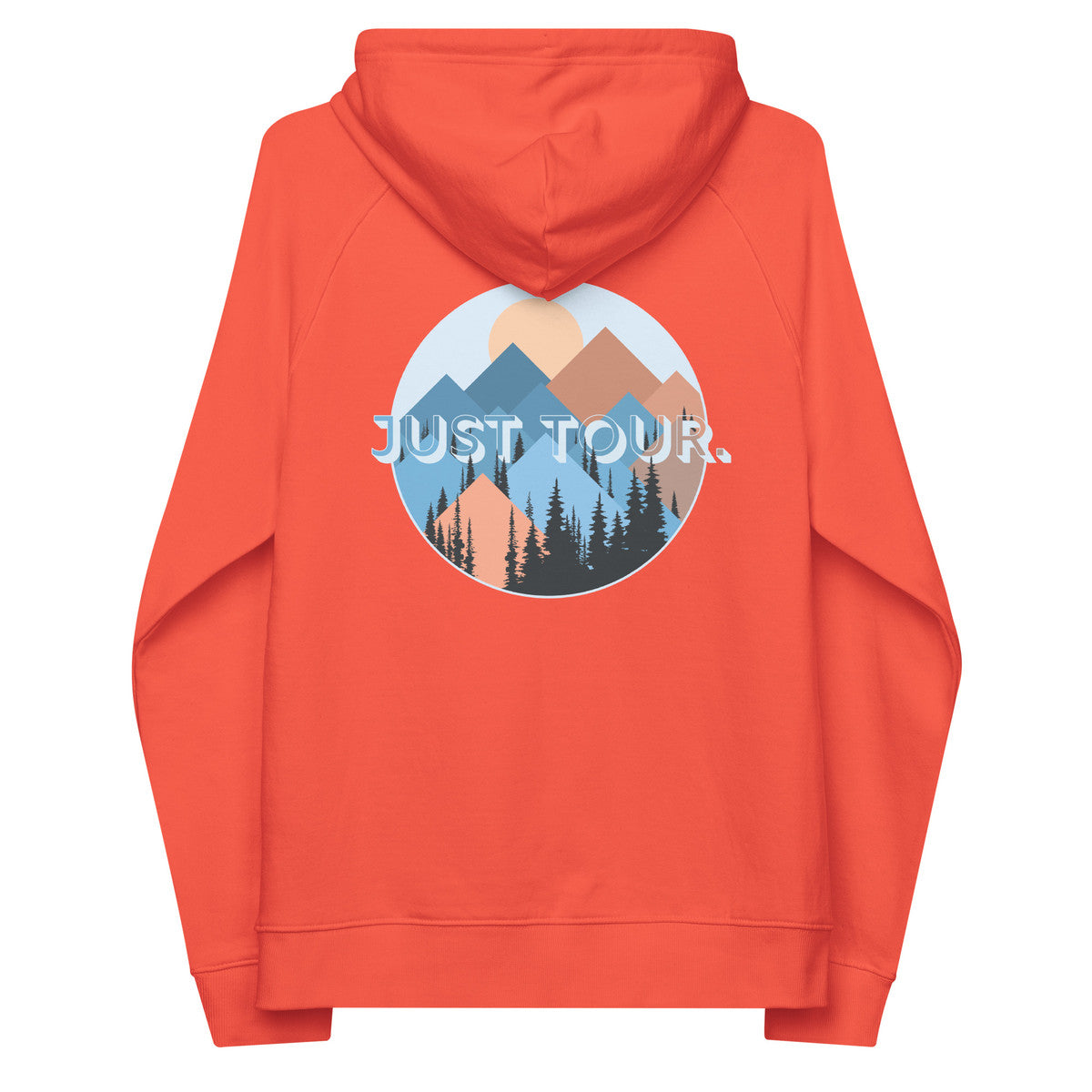 Just Tour. Seeker Organic Cotton Raglan Hoodie