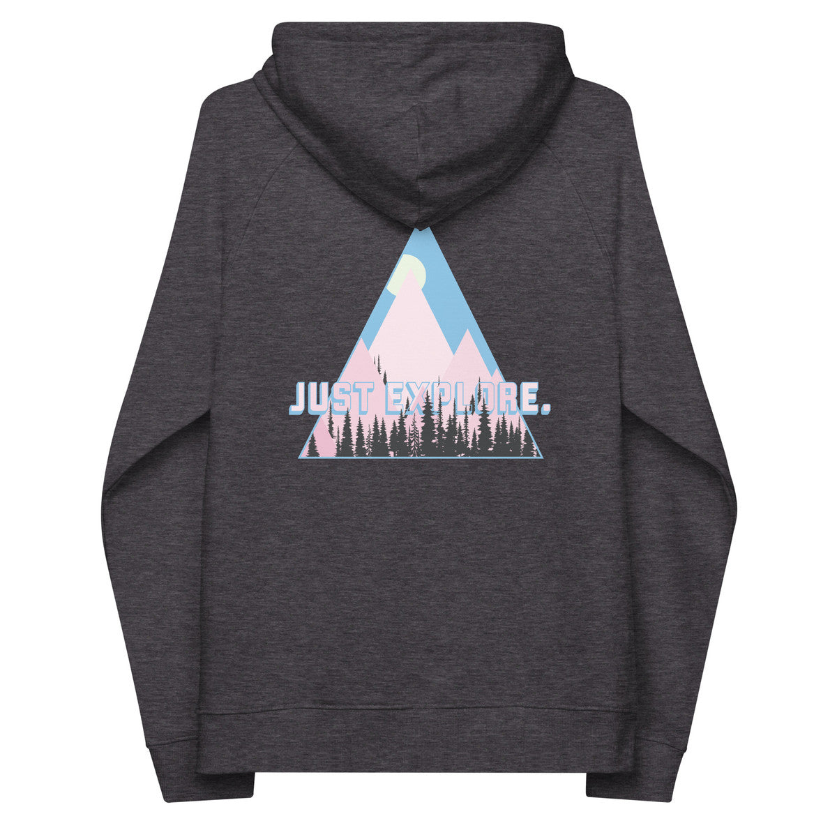 Just Explore. Seeker Organic Cotton Raglan Hoodie