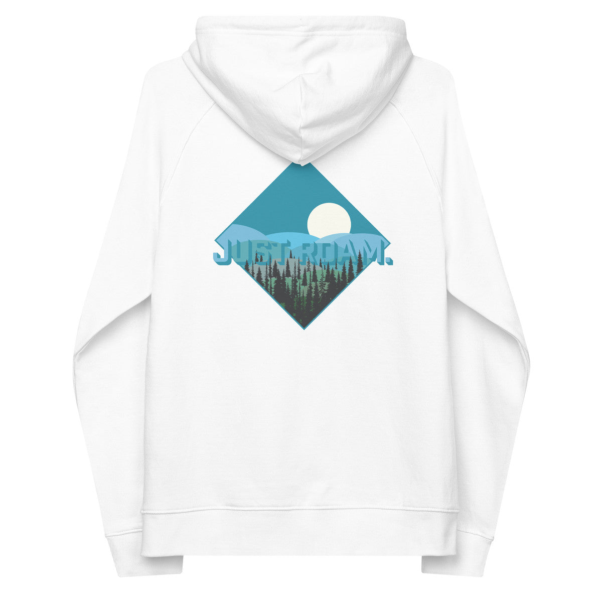 Just Roam. Seeker Organic Cotton Raglan Hoodie
