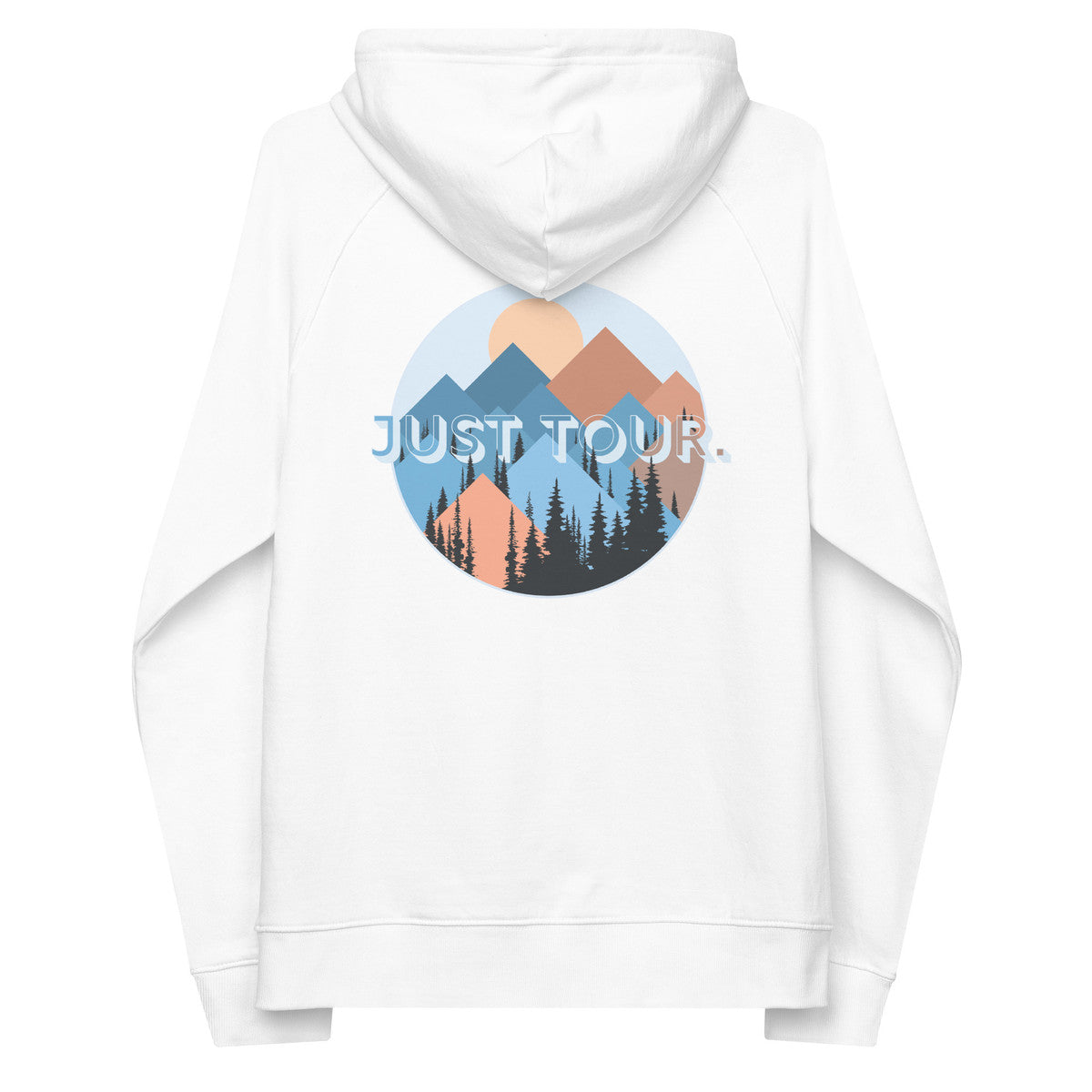 Just Tour. Seeker Organic Cotton Raglan Hoodie