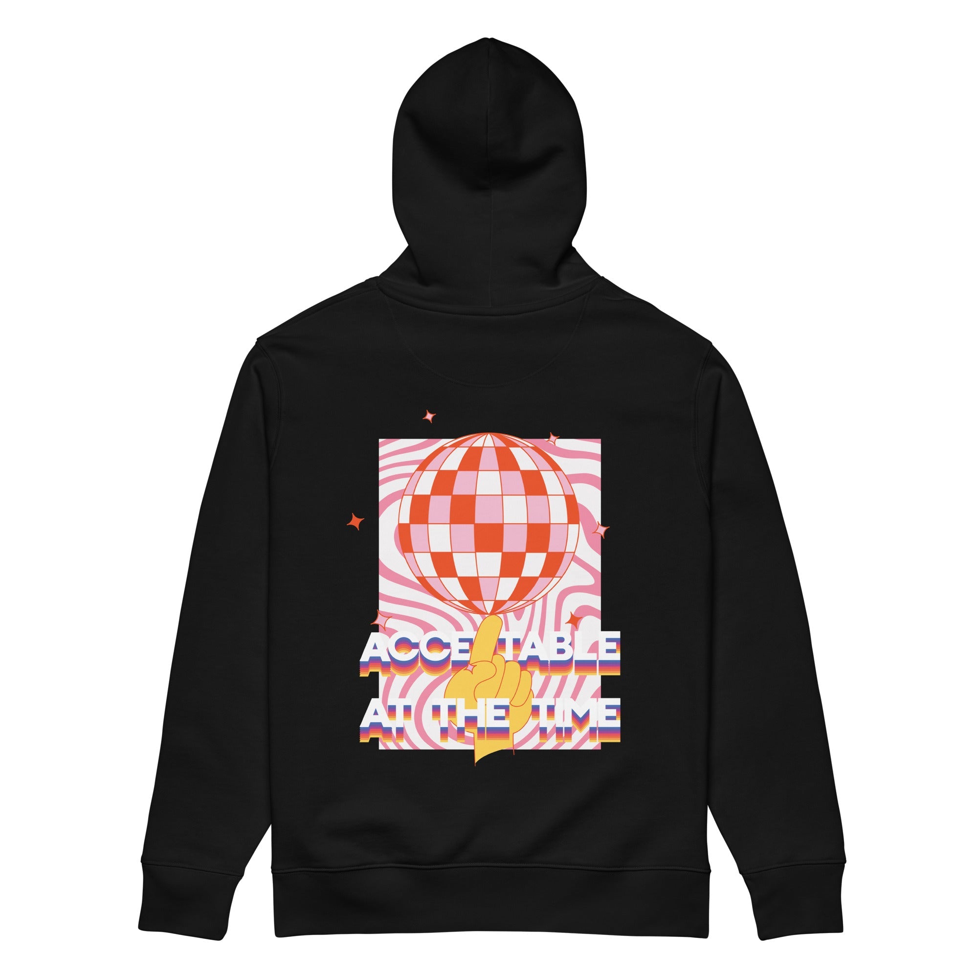 Acceptable At The Time DISCO! Organic Cotton Embroidered Heavyweight Hoodie