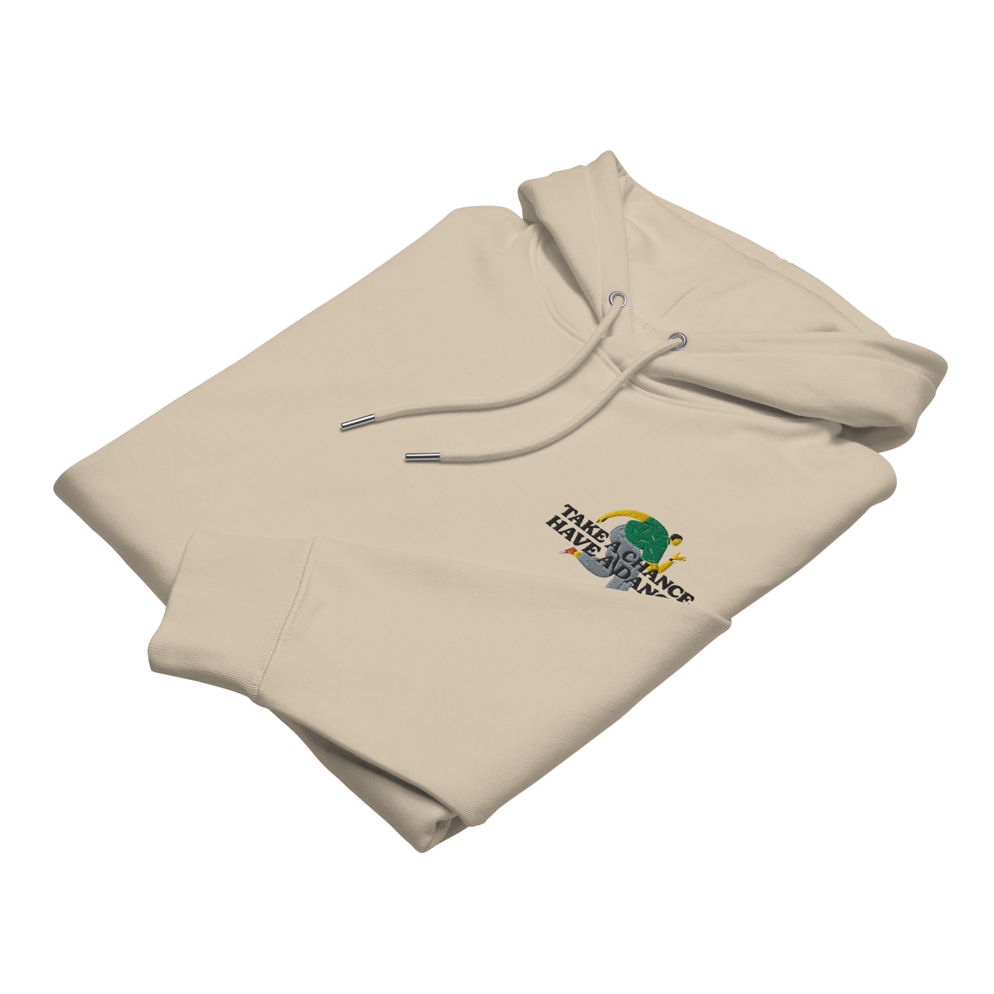 Take A Chance Have A Dance DISCO! Organic Cotton Embroidered Heavyweight Hoodie