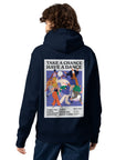 Take A Chance Have A Dance DISCO! Organic Cotton Embroidered Heavyweight Hoodie