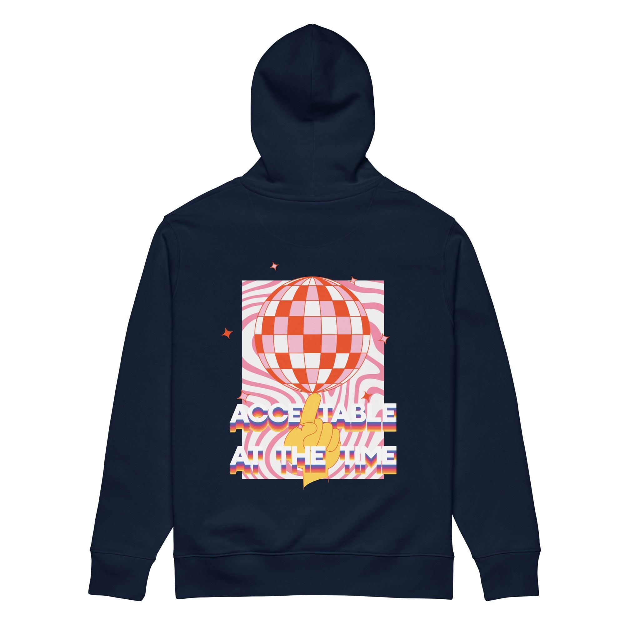 Acceptable At The Time DISCO! Organic Cotton Embroidered Heavyweight Hoodie