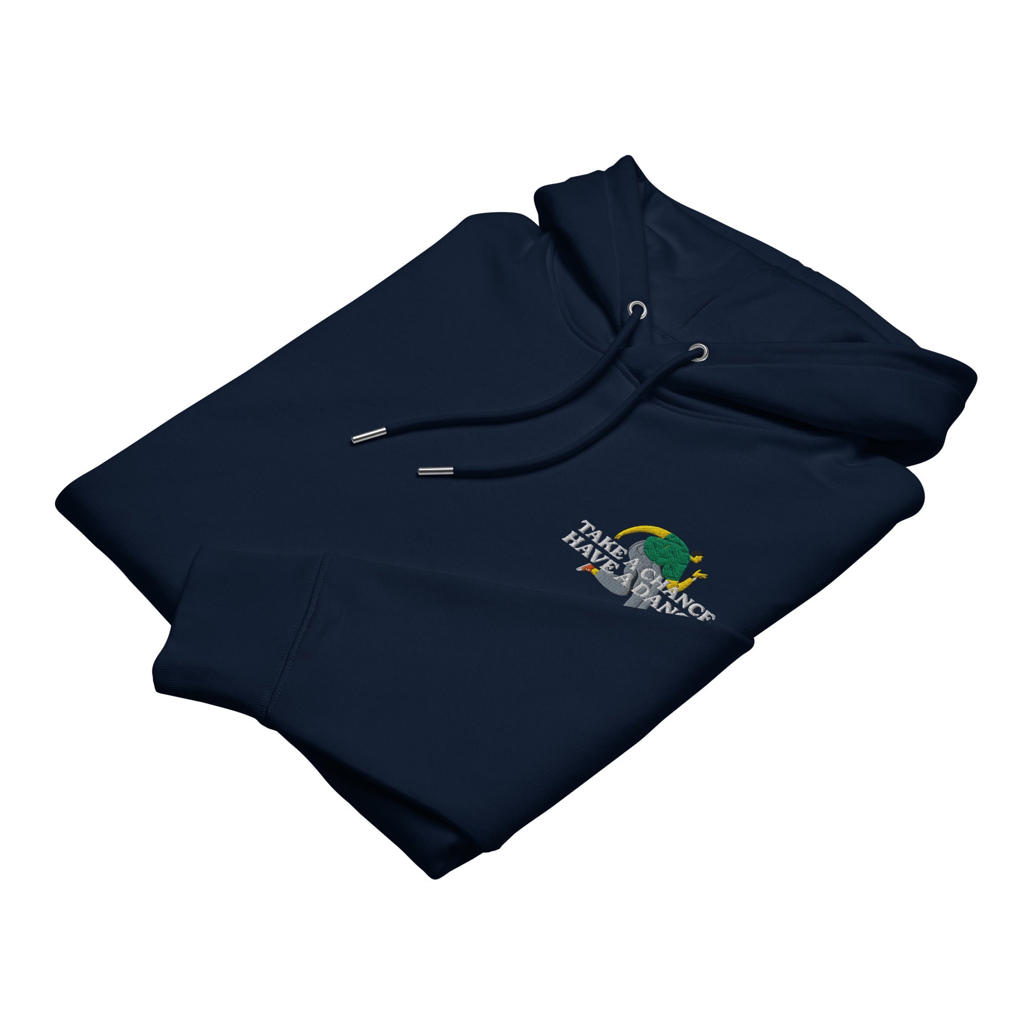 Take A Chance Have A Dance DISCO! Organic Cotton Embroidered Heavyweight Hoodie