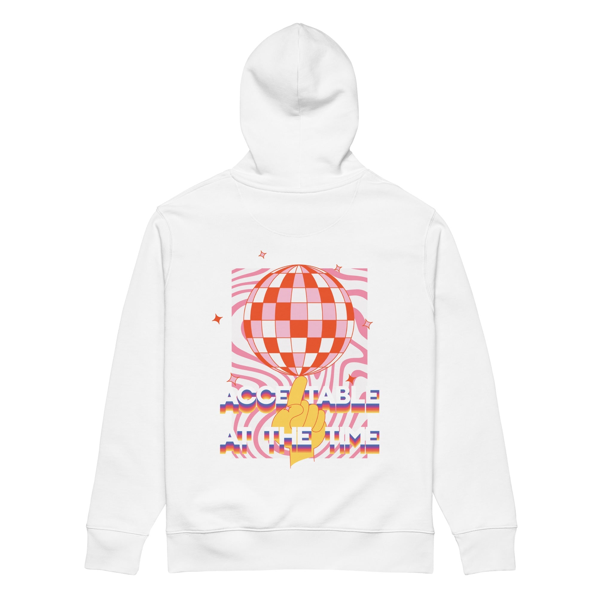 Acceptable At The Time DISCO! Organic Cotton Embroidered Heavyweight Hoodie