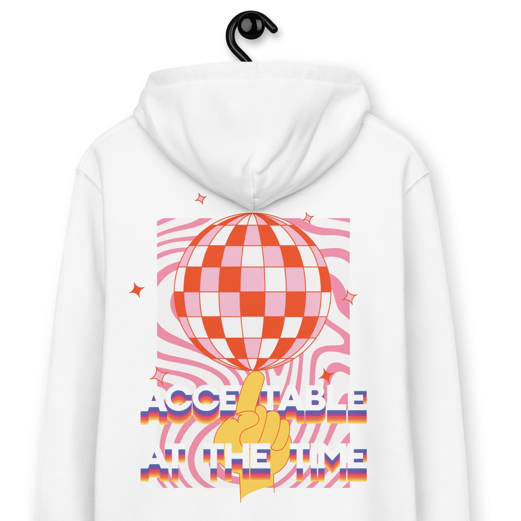 Acceptable At The Time DISCO! Organic Cotton Embroidered Heavyweight Hoodie