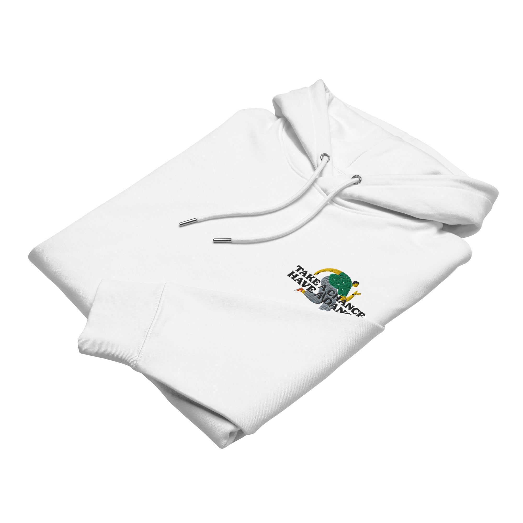 Take A Chance Have A Dance DISCO! Organic Cotton Embroidered Heavyweight Hoodie