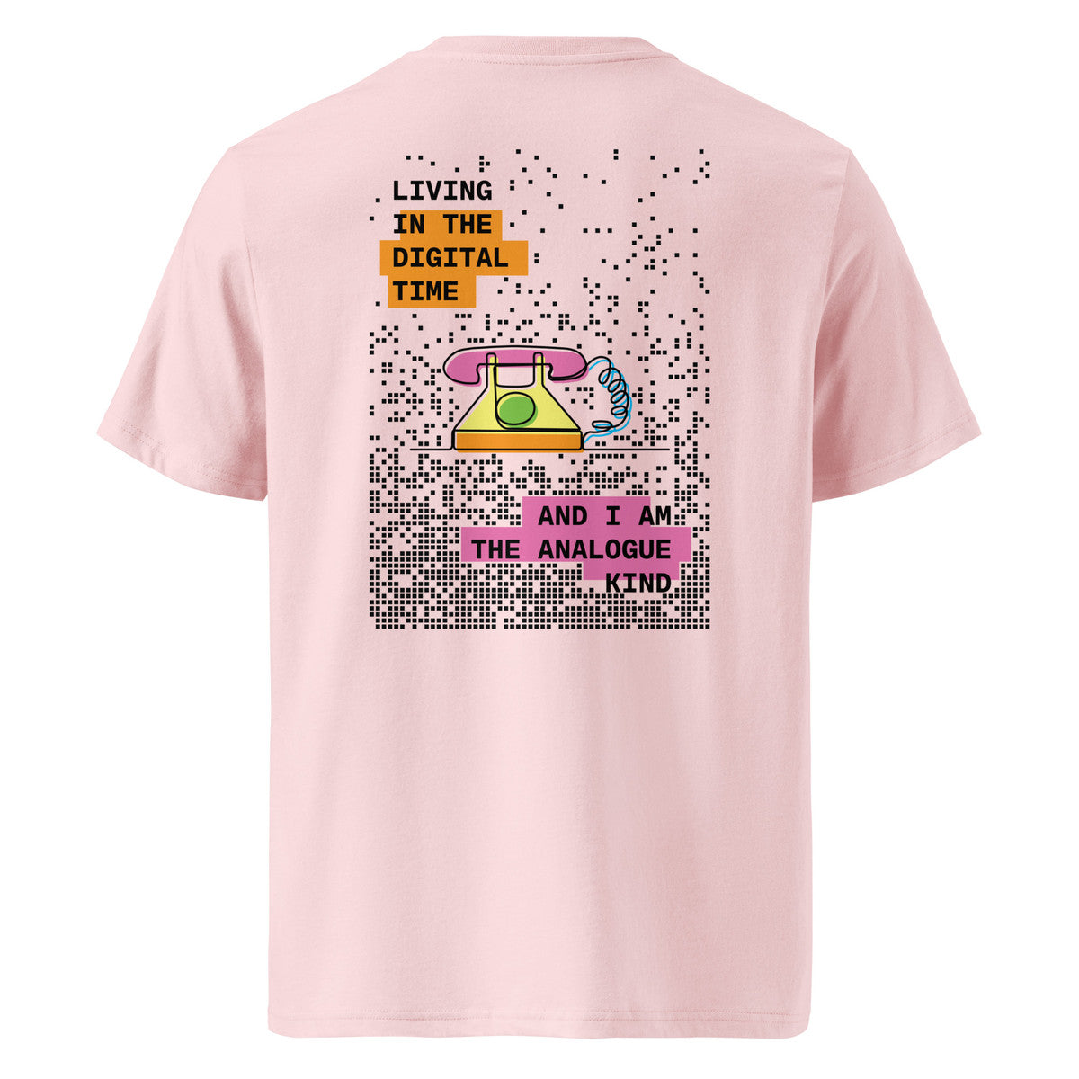 Phone Digital Time x Analogue Kind Organic Cotton T-Shirt