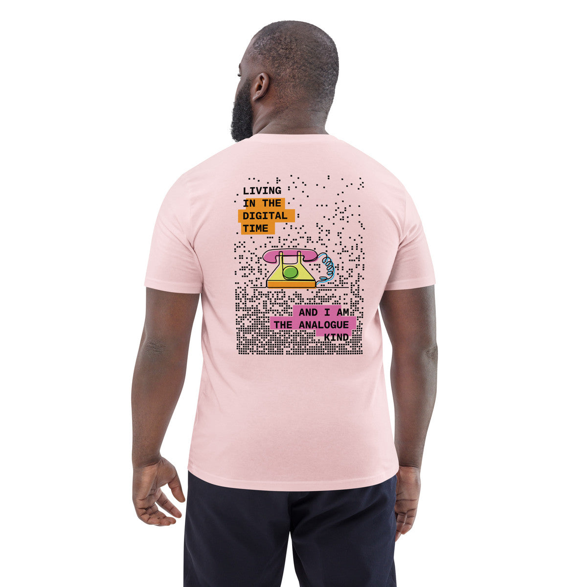 Phone Digital Time x Analogue Kind Organic Cotton T-Shirt