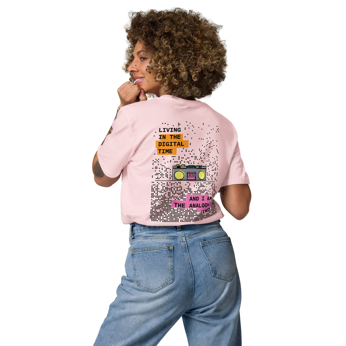 Boombox Digital Time x Analogue Kind Organic Cotton T-Shirt