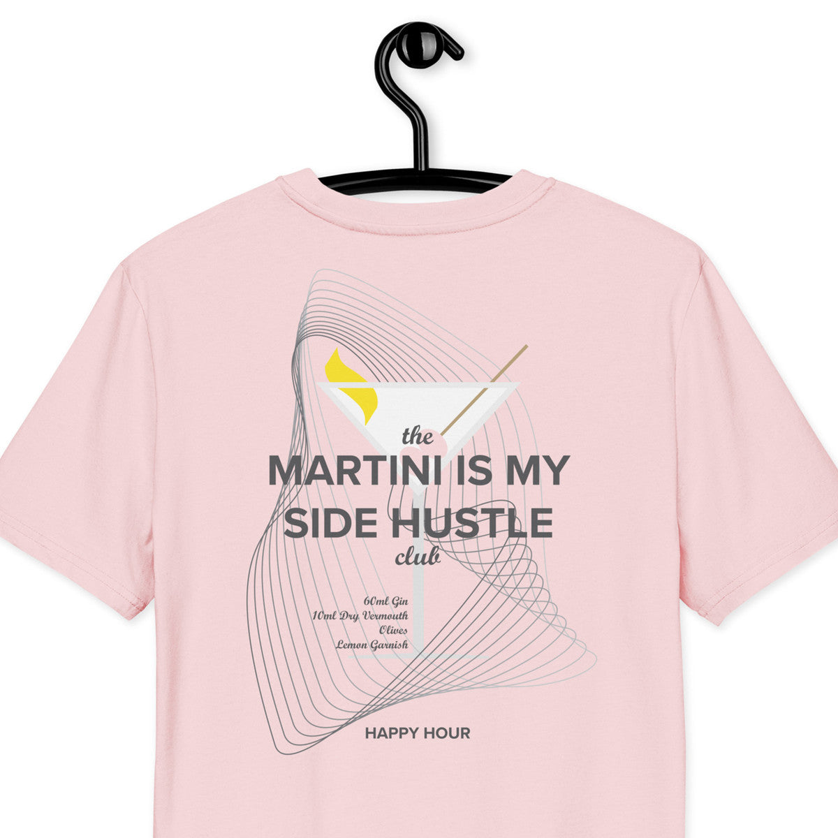Martini Is My Side Hustle Club Organic Cotton T-Shirt
