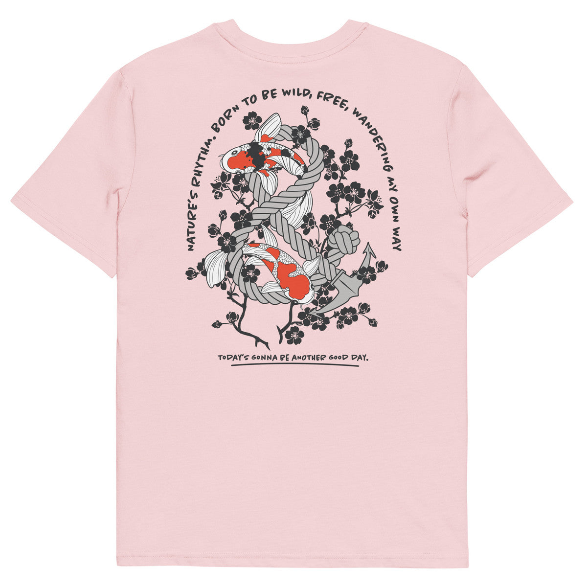 Koi Fish Another Good Day Organic Cotton T-Shirt